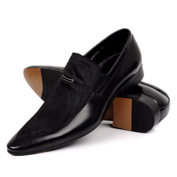 100% cow genuine leather + horsehair pointed tow dress shoes men black business wedding office formal shoe mens
100% cow genuine leather + horsehair pointed tow dress shoes men black business wedding office formal shoe mens