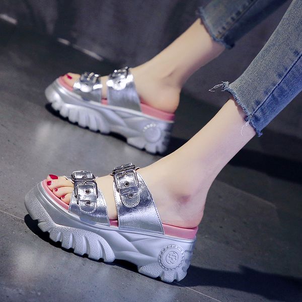 shoes woman 2020 slippers flat platform slipers women increased internal slides heeled mules new summer heels, Black
shoes woman 2020 slippers flat platform slipers women increased internal slides heeled mules new summer heels, Black