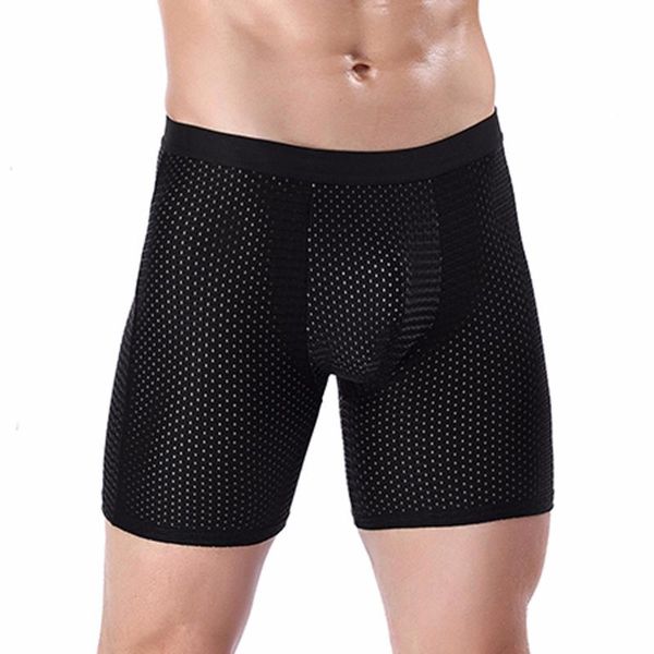 underpants underwear long boxer for men trunks men's shorts bulge pouch modal mesh boxers, Black;white
underpants underwear long boxer for men trunks men's shorts bulge pouch modal mesh boxers, Black;white