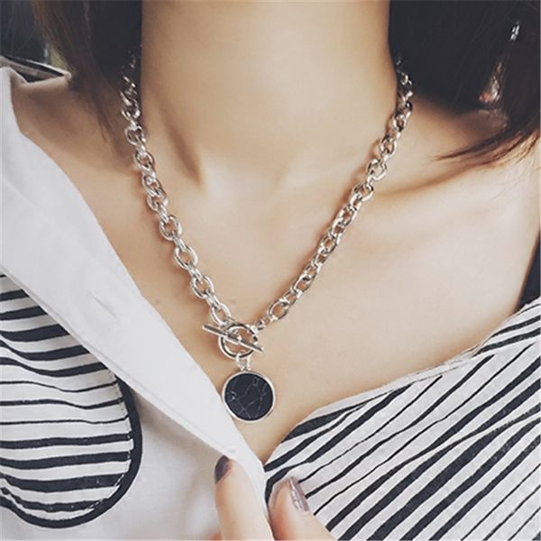 european and american cool fashion black round marble pattern chain casual short necklace clavicle chain bracelet, Golden;silver
european and american cool fashion black round marble pattern chain casual short necklace clavicle chain bracelet, Golden;silver
