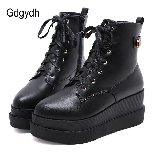 gdgydh female flatform boots gothic black casual pointed toe platform wedges boots for women lace-up winter shoes promotion sale
gdgydh female flatform boots gothic black casual pointed toe platform wedges boots for women lace-up winter shoes promotion sale