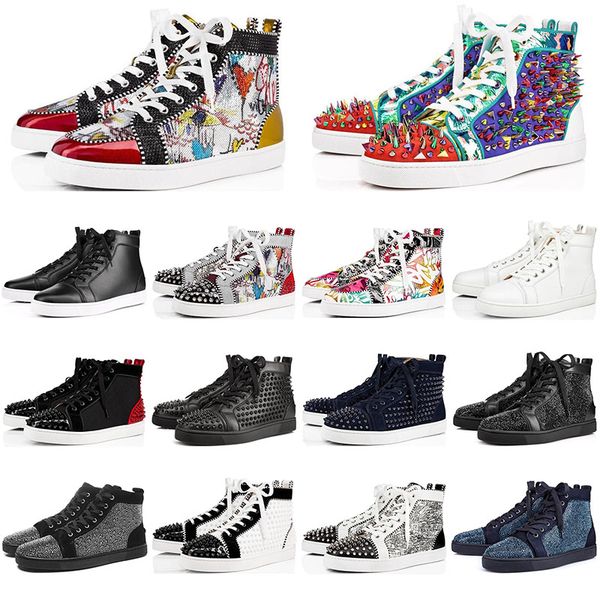 2020 fashion designer red bottoms shoes studded spikes flats rivet sneakers for men women party lovers casual sports sneaker size 35-47
2020 fashion designer red bottoms shoes studded spikes flats rivet sneakers for men women party lovers casual sports sneaker size 35-47