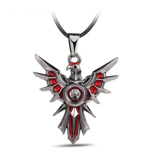 

stainless steel necklace game league of lol leona shield metal necklace can dropshipping cosplay accessories women men jewelry, Silver