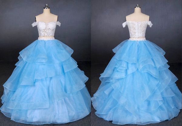 elegant white two pieces ball gown ruffles quinceanera prom dresses 2022 ligth blue skirt lace sweet 15 party vestidos 15 anos, Blue;red
elegant white two pieces ball gown ruffles quinceanera prom dresses 2022 ligth blue skirt lace sweet 15 party vestidos 15 anos, Blue;red
