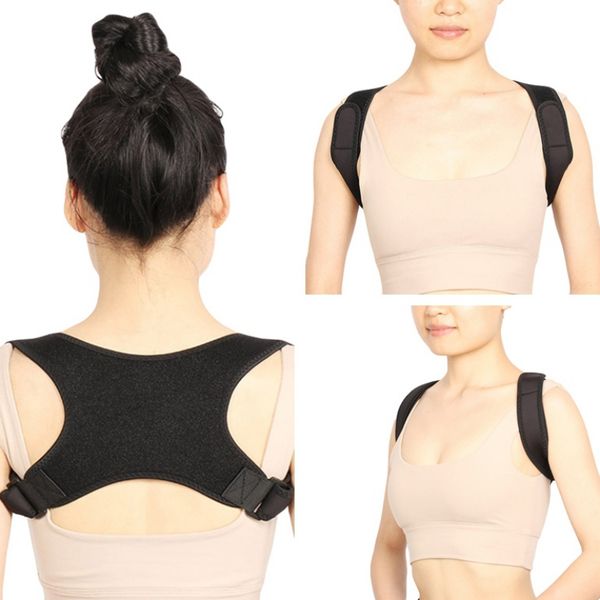 adjustable men/women back posture corrector clavicle spine back shoulder lumbar brace support belt posture correction, Black;blue
adjustable men/women back posture corrector clavicle spine back shoulder lumbar brace support belt posture correction, Black;blue