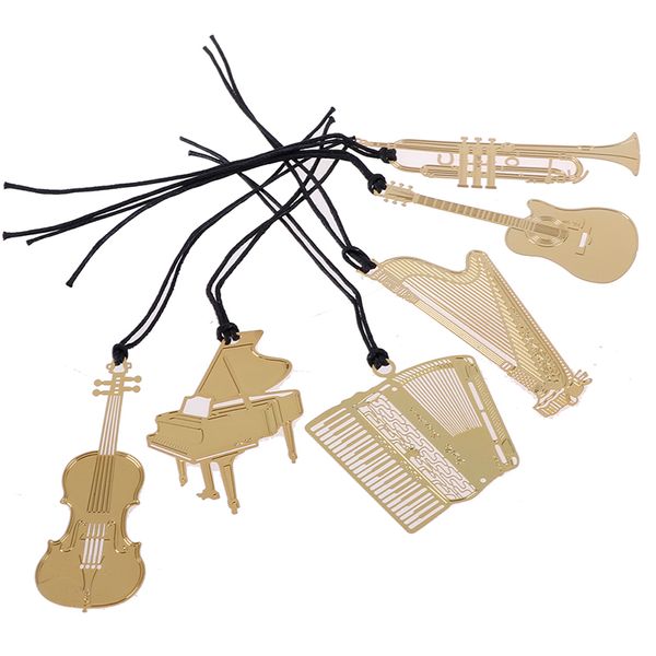 1pc lovely piano guitar trumpet designs book marks for kids gift novelty item school stationery cute golden metal bookmarks
1pc lovely piano guitar trumpet designs book marks for kids gift novelty item school stationery cute golden metal bookmarks