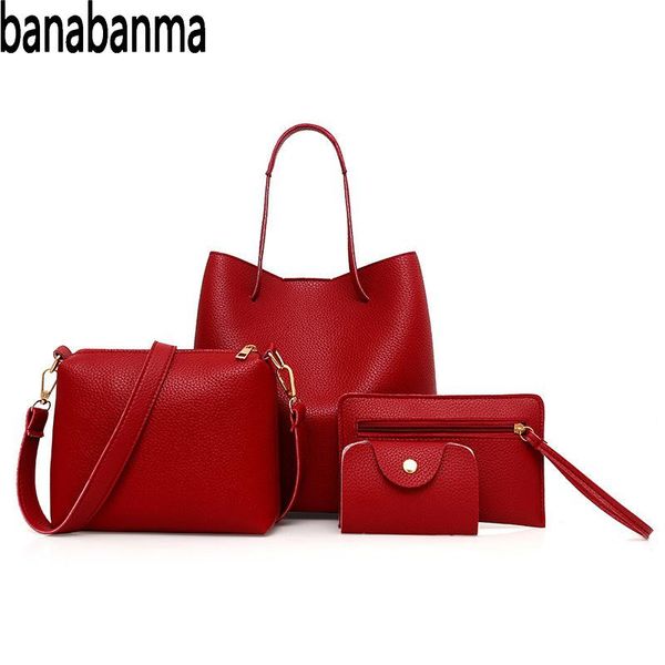 banabanma 4pcs/set handbag women fashion delicate texture handbag single-shoulder bag wallet bag set bags for women 2018 zk30
banabanma 4pcs/set handbag women fashion delicate texture handbag single-shoulder bag wallet bag set bags for women 2018 zk30