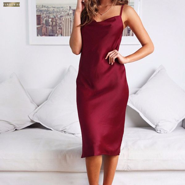 summer satin dress party pink black spaghetti strap backless midi green night club casual dresses silk slip dress 2019, Black;gray
summer satin dress party pink black spaghetti strap backless midi green night club casual dresses silk slip dress 2019, Black;gray