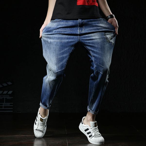 fashion ripped jeans men blue stretch slim pencil jean cowboys big size streetwear denim psmj30
fashion ripped jeans men blue stretch slim pencil jean cowboys big size streetwear denim psmj30