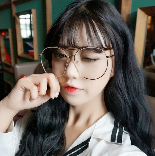 2019style men's and women's metal round metal glasses frame color strip glasses frame tide, Silver
2019style men's and women's metal round metal glasses frame color strip glasses frame tide, Silver