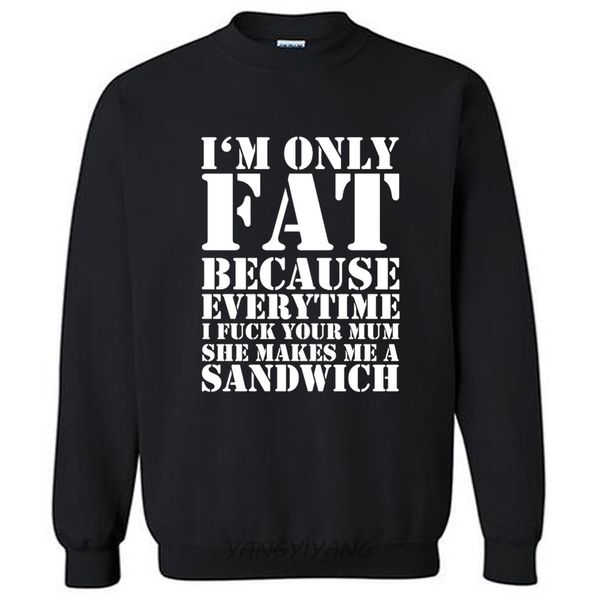 fat mum sandwich mens rude funny hoodies cotton sweatshirt new drop shipping, Black
fat mum sandwich mens rude funny hoodies cotton sweatshirt new drop shipping, Black
