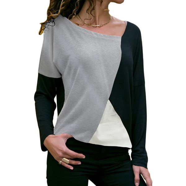 long sleeve t shirt women autumn o neck color patchwork pullover tees casual female clothes 2019 cx200617, White
long sleeve t shirt women autumn o neck color patchwork pullover tees casual female clothes 2019 cx200617, White