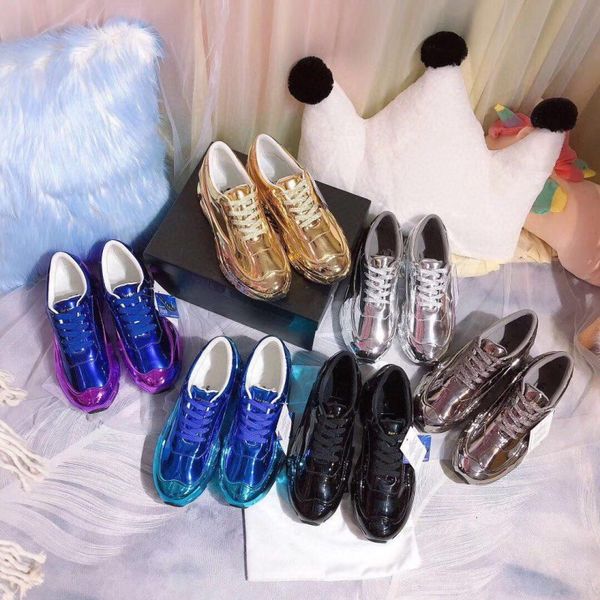luxury fashion men silver liquid sports daddy shoes reflective women couple casual shoes flat sports sneakers size 35-46, Black
luxury fashion men silver liquid sports daddy shoes reflective women couple casual shoes flat sports sneakers size 35-46, Black