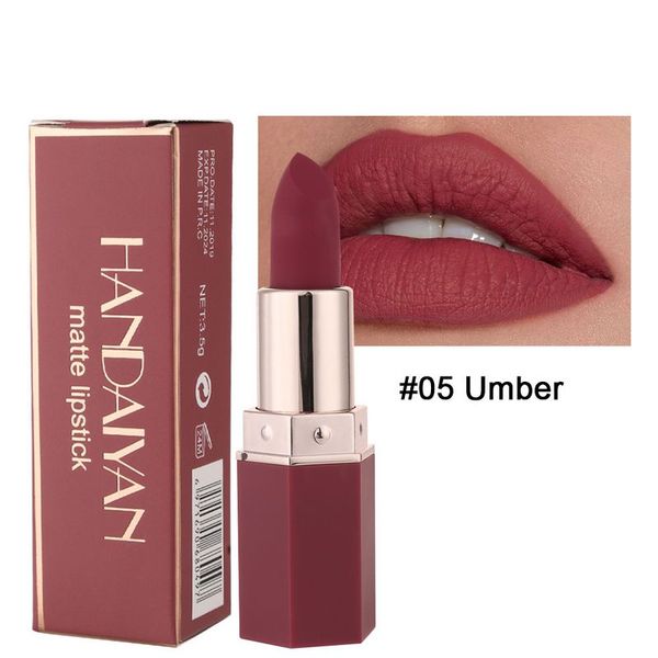 handaiyan makeup 6 colors matte lipstick nude chocolate color long lasting red lipstick colors waterproof lipstick 72 pcs/lot dhl
handaiyan makeup 6 colors matte lipstick nude chocolate color long lasting red lipstick colors waterproof lipstick 72 pcs/lot dhl