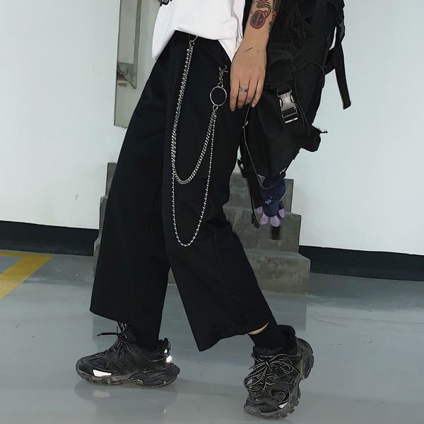 men casual pants solid simple large size loose all-match harajuku mens korean style teens chic streetwear new, Black
men casual pants solid simple large size loose all-match harajuku mens korean style teens chic streetwear new, Black