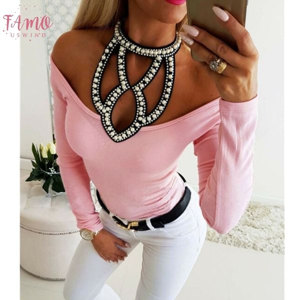 hirigin womens cold shoulder long sleeves tee ladies hollow slim t shirt beaded hollow tie tights tee, White
hirigin womens cold shoulder long sleeves tee ladies hollow slim t shirt beaded hollow tie tights tee, White