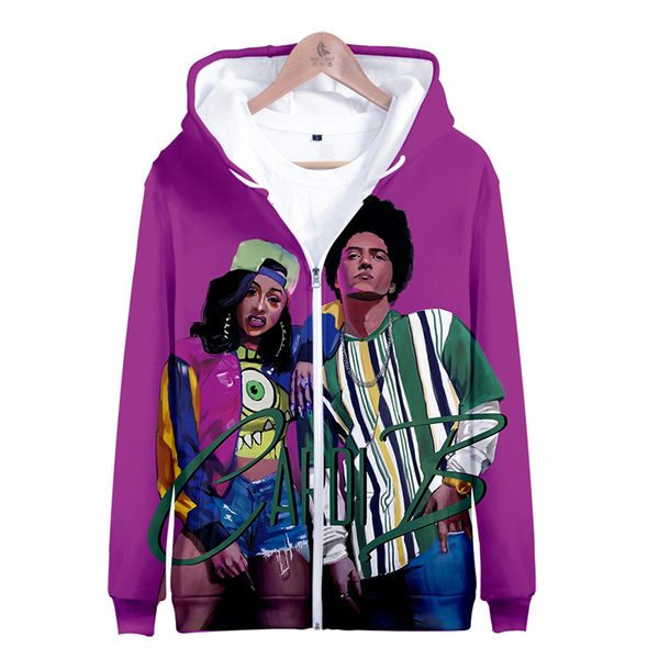 3d fashion rapper hip hop cardi b print men women zipper hoodies jacket casual long sleeve zip up 3d hooded sweatshirt tracksuit, Black
3d fashion rapper hip hop cardi b print men women zipper hoodies jacket casual long sleeve zip up 3d hooded sweatshirt tracksuit, Black