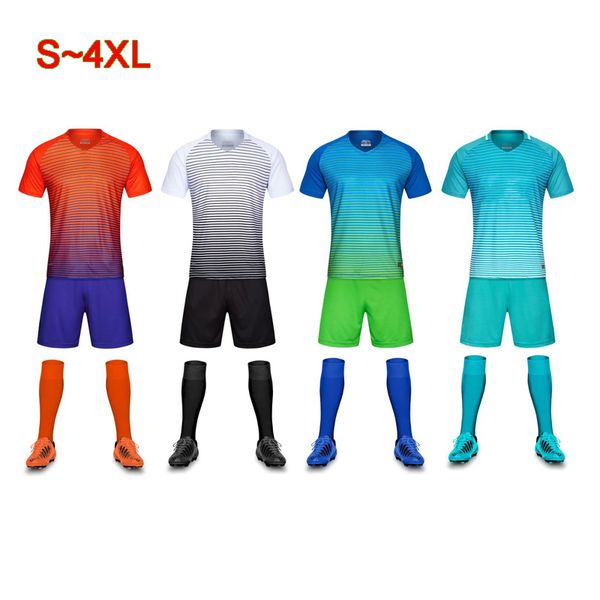 plus size football kits for adults children 2020 mesh soccer jersey kids futbol training suits short sleeved sportswear set men, White;black
plus size football kits for adults children 2020 mesh soccer jersey kids futbol training suits short sleeved sportswear set men, White;black