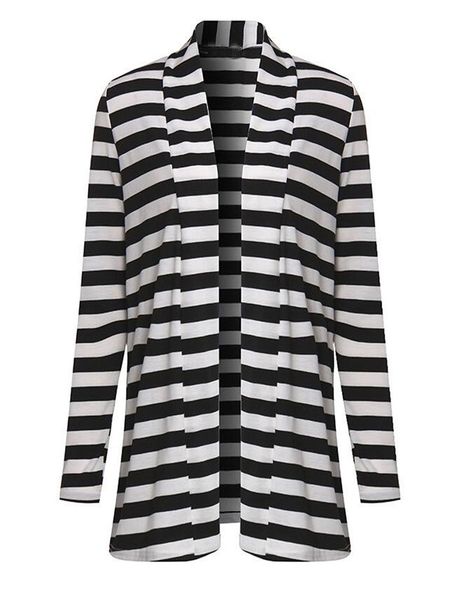 designer womens sweaters 2019 cardigan casual striped women sweater jacket long sleeve clothing 2 colors wholesale, White;black
designer womens sweaters 2019 cardigan casual striped women sweater jacket long sleeve clothing 2 colors wholesale, White;black