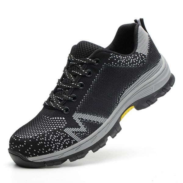 outdoor breathable men's steel toe cap work safety boots men indestructible shoes anti-slip steel puncture proof safety shoes, Black
outdoor breathable men's steel toe cap work safety boots men indestructible shoes anti-slip steel puncture proof safety shoes, Black