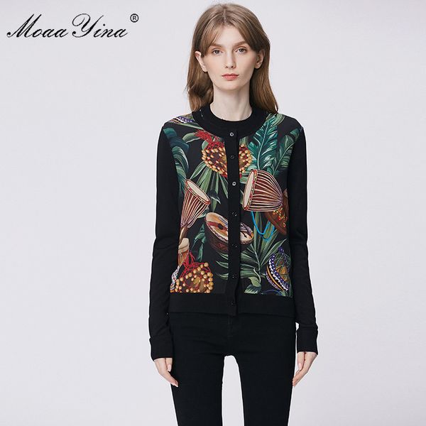 women's knits & tees moaayina spring fashion long sleeve black knitting elegant tribal musical instrument print silk wool sweater, White
women's knits & tees moaayina spring fashion long sleeve black knitting elegant tribal musical instrument print silk wool sweater, White
