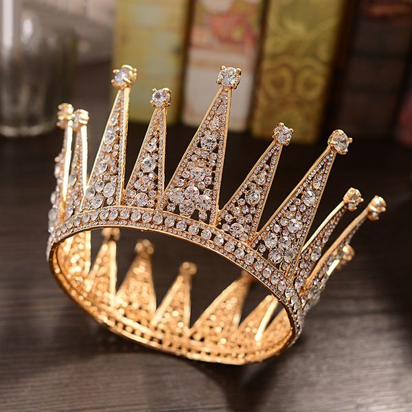 большой полный круглый коронки rhinestone кристалл круг диадемы свадебные невесты королева принцесса золотая корона аксессуары для волос юве, Golden;white
большой полный круглый коронки rhinestone кристалл круг диадемы свадебные невесты королева принцесса золотая корона аксессуары для волос юве, Golden;white