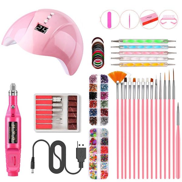 nail art equipment light set polish uv drying lamp decoration drill tool, Silver
nail art equipment light set polish uv drying lamp decoration drill tool, Silver
