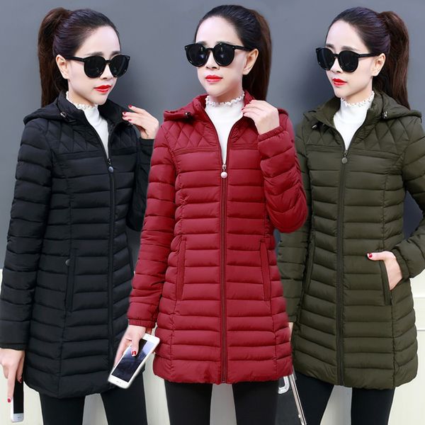 ladies padded coats winter jacket women thicken warm cotton coat with coat fashion long slim ultra light jackets plus size 5xl, Black
ladies padded coats winter jacket women thicken warm cotton coat with coat fashion long slim ultra light jackets plus size 5xl, Black