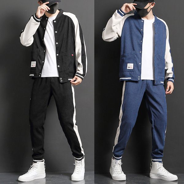fashion tracksuit set men 2020 new clothing set mens sweat suits 2 pieces baseball jacket sweatpants male hip hop jogger, Gray
fashion tracksuit set men 2020 new clothing set mens sweat suits 2 pieces baseball jacket sweatpants male hip hop jogger, Gray