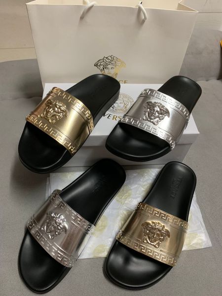men women sandals designer shoes slide summer fashion wide flat slippery sandals slipper flip flop size 35-45, Black
men women sandals designer shoes slide summer fashion wide flat slippery sandals slipper flip flop size 35-45, Black