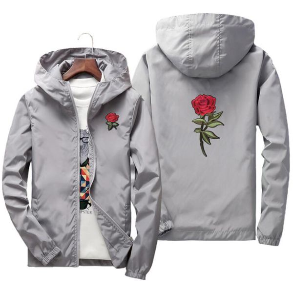 autumn mens jackets coats spring windbreaker thin jacket fashion rose embroidery jacket casual outwear hooded coats male clothes, Black;brown
autumn mens jackets coats spring windbreaker thin jacket fashion rose embroidery jacket casual outwear hooded coats male clothes, Black;brown