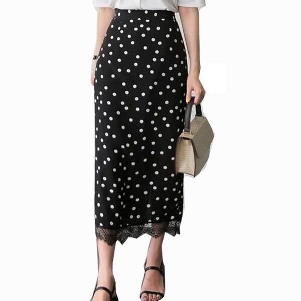 summer skirts high waist women's design korea design slim black cute sweet girls patchwork lace polka dot skirt long
summer skirts high waist women's design korea design slim black cute sweet girls patchwork lace polka dot skirt long