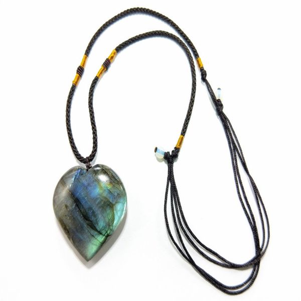 wholesale 10 pcs handmade weave irregular shape cute heart labradorite stone pendant rope chain necklace fashion jewelry, Silver
wholesale 10 pcs handmade weave irregular shape cute heart labradorite stone pendant rope chain necklace fashion jewelry, Silver