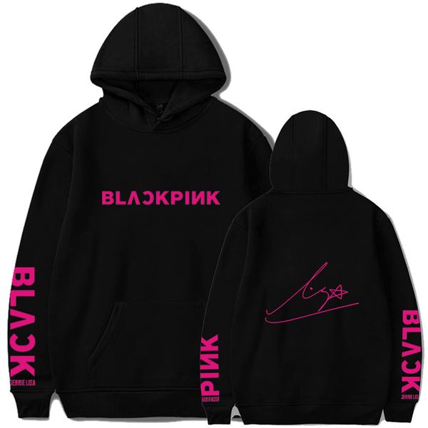 new fashion kpop blackpink hoodie with pocket korean fans pullover sweatshirt women men member member name print clothes moletom, Black
new fashion kpop blackpink hoodie with pocket korean fans pullover sweatshirt women men member member name print clothes moletom, Black