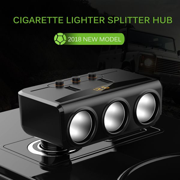 universal 3 way 100w cigarette lighter socket splitter 12v-24v power adapter max 5v 3.1a 2 usb car charger with voltmeter lcd
universal 3 way 100w cigarette lighter socket splitter 12v-24v power adapter max 5v 3.1a 2 usb car charger with voltmeter lcd