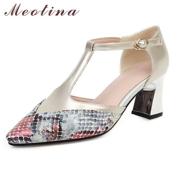 meotina t-strap high heels pumps snake print women shoes pointed toe thick heel footwear ladies summer golden red large size 46, Black
meotina t-strap high heels pumps snake print women shoes pointed toe thick heel footwear ladies summer golden red large size 46, Black