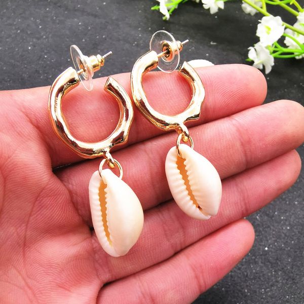 2019 New Fashion Shell Earrings For Women Gold Color Metal Round Shell Conch Statement Earrings Ladies Summer Beach Jewelry, Silver
2019 New Fashion Shell Earrings For Women Gold Color Metal Round Shell Conch Statement Earrings Ladies Summer Beach Jewelry, Silver