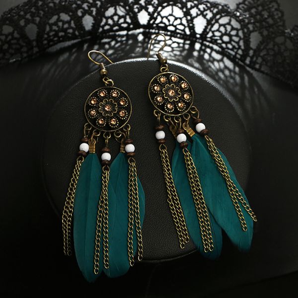 beautiful women earrings feather round dream catcher hollow earrings bijoux tassel long earring superb pendientes oorbellen, Silver
beautiful women earrings feather round dream catcher hollow earrings bijoux tassel long earring superb pendientes oorbellen, Silver
