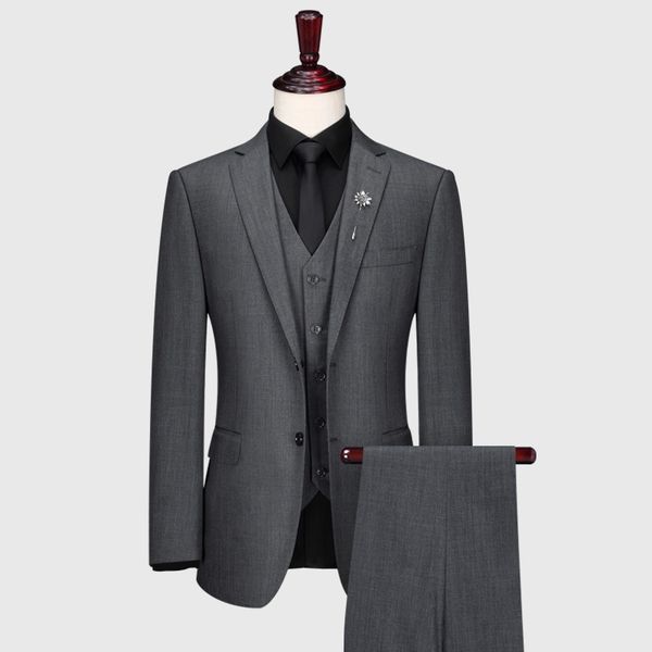 jacket + vest + pants ) 2020 new fashion men's 70% wool formal business suit 3 piece set 2pcs sets men's grey casual suits, White;black
jacket + vest + pants ) 2020 new fashion men's 70% wool formal business suit 3 piece set 2pcs sets men's grey casual suits, White;black