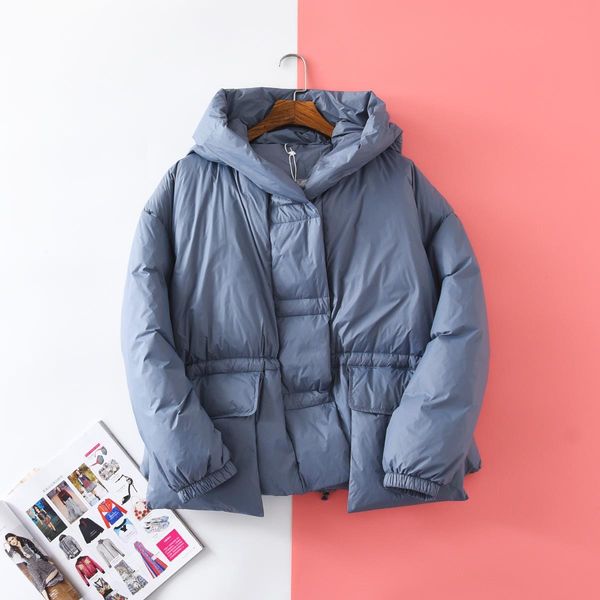 down jacket woman hooded 90% white goose down wide-waisted covered button warm women's short jackets down jackets, Black
down jacket woman hooded 90% white goose down wide-waisted covered button warm women's short jackets down jackets, Black