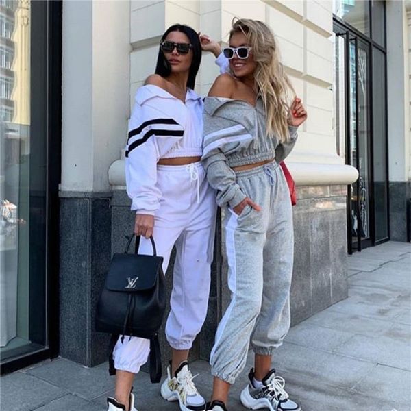 женской мода дизайнерского 2pcs штаны длинной sleve crew neck sexy мода женская линия одежды распечатать повседневную одежду, White
женской мода дизайнерского 2pcs штаны длинной sleve crew neck sexy мода женская линия одежды распечатать повседневную одежду, White