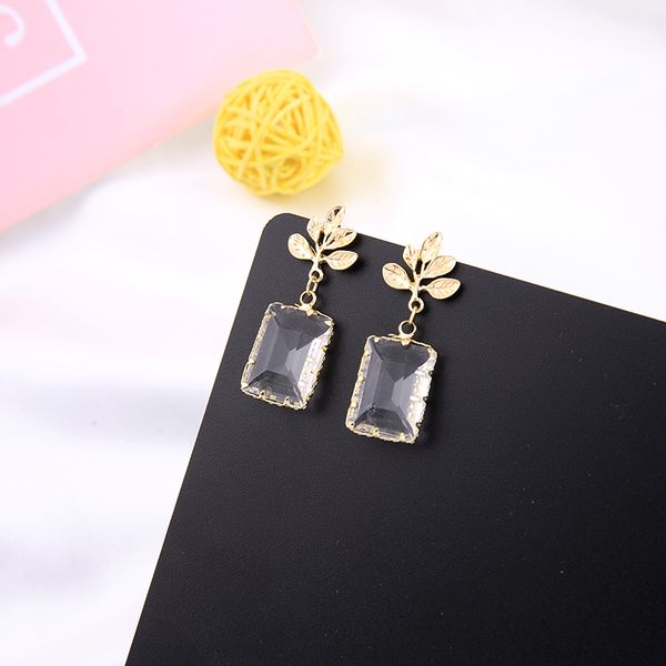 joolim jewelry wholesale transparent glass drop earring elegant earring, Silver 
joolim jewelry wholesale transparent glass drop earring elegant earring, Silver