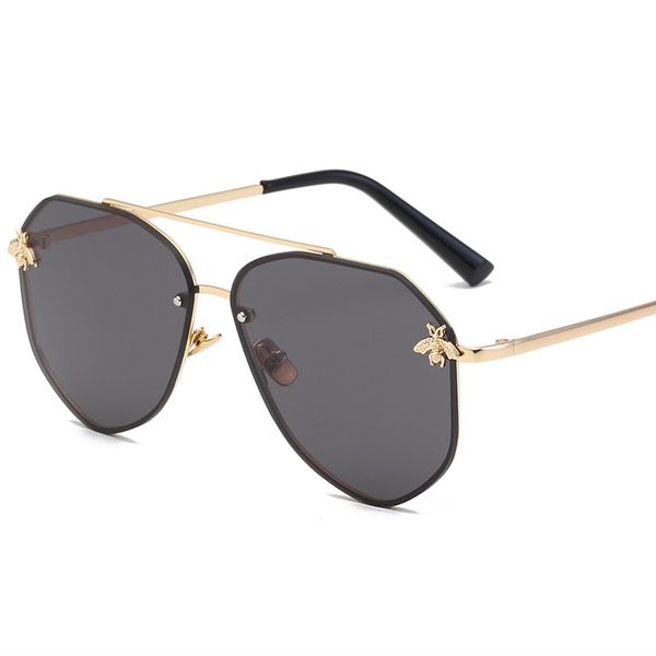 metal fashion ladies irregular shape anti-uv driving sunglasses, White;black 
metal fashion ladies irregular shape anti-uv driving sunglasses, White;black