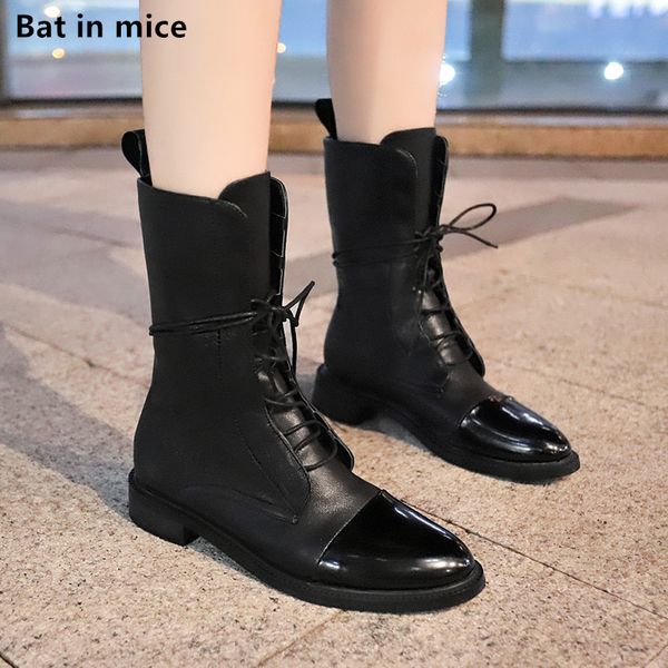 women ankle boots pu leather women female casual lace-up black flats winter warm motorcycle snow boots woman botas booties t062
women ankle boots pu leather women female casual lace-up black flats winter warm motorcycle snow boots woman botas booties t062