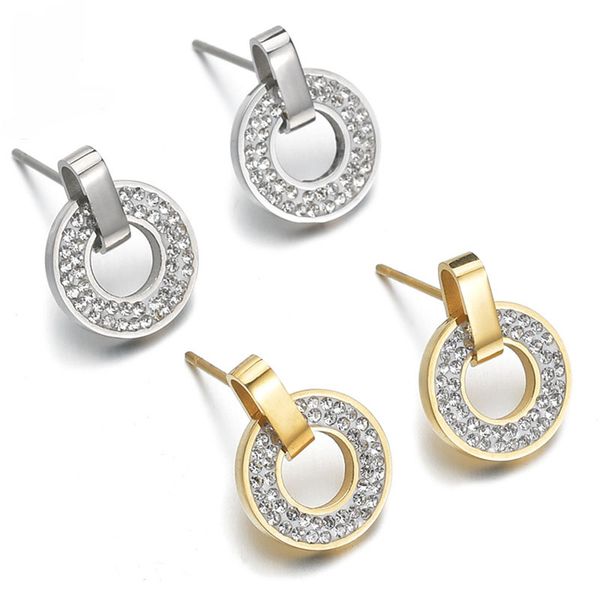 korean geometric circle round women's earrings gold silver rhinestone earring stainless steel charm party jewelry gift
korean geometric circle round women's earrings gold silver rhinestone earring stainless steel charm party jewelry gift