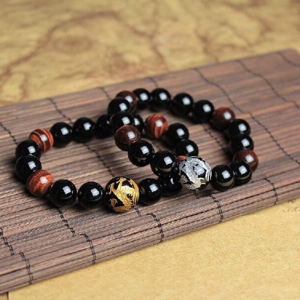 natrual agat stone beads bracelet for men 2019 tiger eye stone beaded bracelet casual jewelry chrimas gift for boy friend, Black
natrual agat stone beads bracelet for men 2019 tiger eye stone beaded bracelet casual jewelry chrimas gift for boy friend, Black