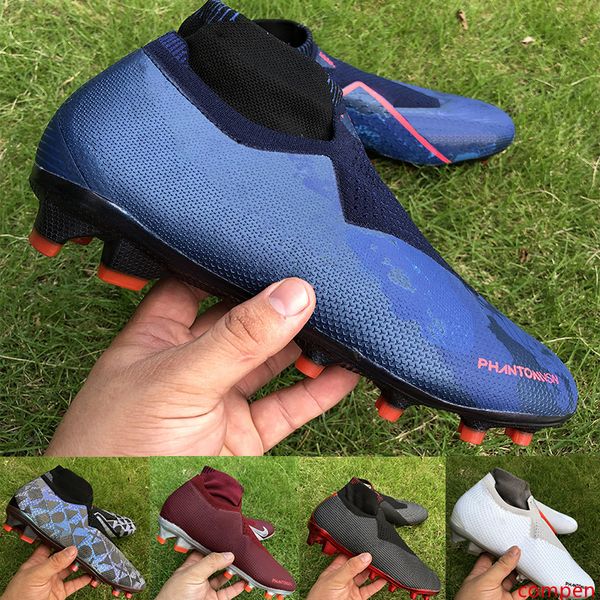 

black lux men soccer shoes phantom vsn elite df fg football boots psg fully charged game over mens luxury soccer cleats