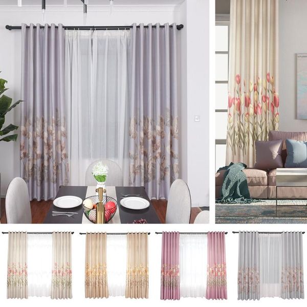 tulips flowers printed blackout curtains sheer voile tulle balcony sun-shading curtain for bedroom living room
tulips flowers printed blackout curtains sheer voile tulle balcony sun-shading curtain for bedroom living room