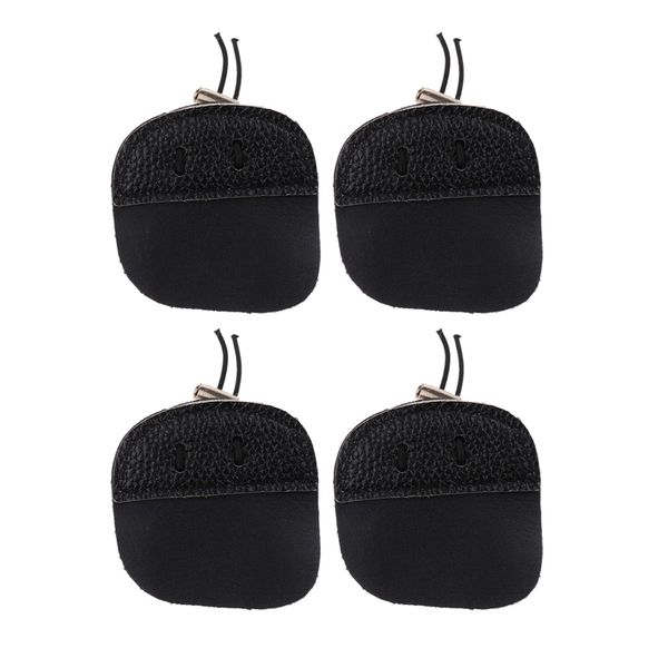 4 pieces outdoor archery finger tabs 3 under tab finger saver protect guard, Black
4 pieces outdoor archery finger tabs 3 under tab finger saver protect guard, Black