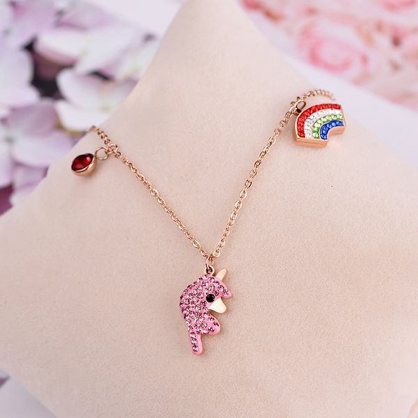fashion jewelry, titanium steel necklace pendants. rose gold unicorn pendant necklace, don't fade, not allergic, Silver
fashion jewelry, titanium steel necklace pendants. rose gold unicorn pendant necklace, don't fade, not allergic, Silver
